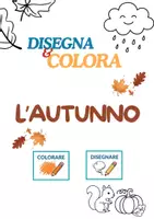 anteprima - Materiale di supporto/inclusione - 🍂 Disegna e Colora l'Autunno! 🍁 - Pagina di copertina