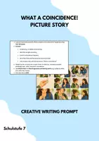 Vorschau - Arbeitsblätter - What A Coincidence PICTURE STORY - Creative Writing - More 3 Unit 2 - Deckblatt