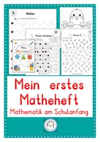 Vorschau - Arbeitsblätter - Mein erstes Matheheft. Vorschule und Anfangsunterricht. Fit für Klasse 1 - Deckblatt
