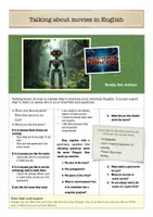 Vorschau - Arbeitsblätter - Talking about movies in English_Chappie - Deckblatt