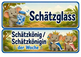 Vorschau - Anderer Materialtyp - Schätzkönig/in - Elefantenklasse - Klassentier Elefant - Seite 1