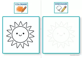 anteprima - Materiale di supporto/inclusione - ☀️ Disegna e Colora l' Estate 🍉 - Pagina 2