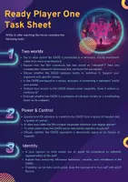 Vorschau - Arbeitsblätter - Ready Player One Tasksheet mit Lösung - Deckblatt