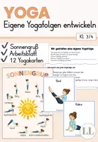 Vorschau - Arbeitsblätter - Yoga in der Grundschule (eigene Yogafolgen entwickeln) - Deckblatt