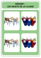 Aperçu - Jeux - Mémory - Les objets de la classe - Page de couverture