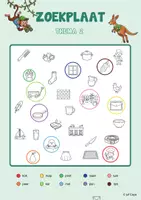 Voorbeeld - Zoekplaat en woordzoeker | Taaltoer thema 2 - Pagina 1