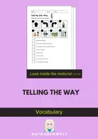 Vorschau - Arbeitsblätter - Telling the Way (Giving Directions): Vocabulary (English) - Deckblatt
