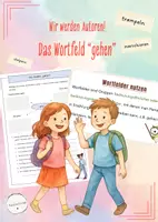 Vorschau - Arbeitsblätter - Das Wortfeld "gehen" (Deutsch, Klasse 5/6) - Deckblatt