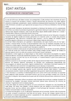 Vista previa - Hojas de trabajo - Comprensions lectores_Edat Antiga - página 1
