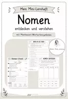 Vorschau - Arbeitsblätter - Minilernheft - Nomen (mit Montessori-Symbol) - Deckblatt