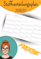 Vorschau - Lehrpläne/Lehrermaterial - Stoffverteilungsplan für Lehrerinnen - Deckblatt