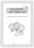 Vorschau - Arbeitsblätter - Luft: Forscherheft inkl. Lösungen (Experimente & Protokolle) - Sachunterricht - Kl. 2/3 - Seite 1