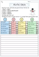 Vorschau - Stationenlernen - Satzbau-Würfelspiel Winter | Sätze erweitern & bilden mit Nomen, Verben & Präpositionen (Klasse 3- 4 & DaZ) - Seite 3