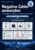 Vorschau - Arbeitsblätter - Negative Zahlen anwenden | Komplettpaket Sek E - Deckblatt