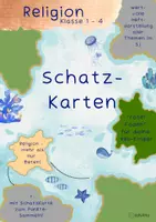 Vorschau - Arbeitsblätter - Religion | Schatzkarten | Klasse 1-4 | Übersicht schaffen! - Deckblatt