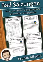 anteprima - Esercizi - Bad Salzungen – Scheda: testo con spazi vuoti, comprensione all'ascolto e crucipuzzle - Pagina di copertina