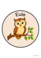 Vorschau - Mal- und Bastelvorlagen - Eulenklasse - Wand- und Türdeko | Klassenraumdekoration (Klassentier) - Seite 3