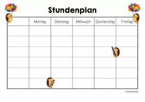 Vorschau - Arbeitsblätter - Igelklasse - Stundenplan (Klassentier) - Seite 3