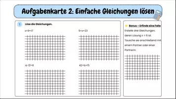 Vorschau - Stationenlernen - Lerntheke Gleichungen 7./8. Klasse - Seite 3