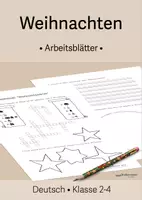 Vorschau - Arbeitsblätter - Arbeitsblatt "Weihnachtswörter" - Primarstufe, Klasse 2-4 - Deckblatt