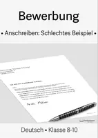 Vorschau - Arbeitsblätter - Bewerbungsanschreiben - Materialpaket: Handout, Checkliste, Übungen uvm - Klasse 8-10 - Seite 1
