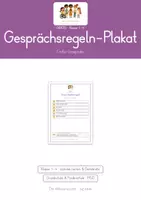 Vorschau - Arbeitsblätter - Klassenrat - GRATIS Gesprächsregeln-Plakat - Seite 3