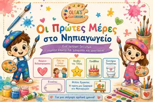 Προεπισκόπηση - Διαδραστικό υλικό - Οι πρώτες μέρες στο Νηπιαγωγείο - Εξώφυλλο