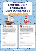 Vorschau - Stundenentwürfe - Lesetraining Wissen Materialpaket – Leseverständnis Klasse 2 | 5 Materialien mit Lösungen (Set 2) - Seite 1