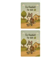 Vorschau - Bildkarten - Abschiedsgeschenk für Kinder – Kleeblattschlüsselanhänger-Karten mit persönlichen Wünschen - Seite 1