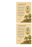 Vorschau - Bildkarten - Abschiedsgeschenk für Kinder – Smileyschlüsselanhänger-Karten mit persönlichen Wünschen - Seite 2