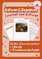Vorschau - Stundenentwürfe - Zwischen zwei Kulturen | Ethik Klasse 7–9 + Stundenverlaufsplan - Deckblatt