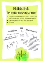Vorschau - Arbeitsblätter - Minibüchlein - Faltbuch zu den Grundkonstruktionen - Deckblatt