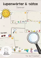 Vorschau - Arbeitsblätter - Lesen Sommer Klasse 1 | Lupenwörter | Sätze lesen | Freiarbeit Deutsch | DaZ - Deckblatt