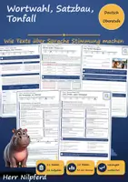Vorschau - Arbeitsblätter - Sachtextanalyse: Wortwahl, Satzbau, Tonfall und Varietäten (Deutsch, Oberstufe) - Deckblatt