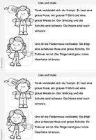 Vorschau - Arbeitsblätter - Lese-Mal-Heft | Halloween | Leseverstehen | Lesen und malen - Seite 3