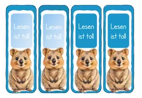 Vorschau - Bildkarten - Hübsche Lesezeichen für Quokkas - Seite 3