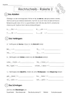 Vorschau - Arbeitsblätter - Rechtschreib-Rakete / Klasse 4 / 15 Rechtschreibübungen für die Grundschule - Seite 2