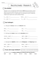 Vorschau - Arbeitsblätter - Rechtschreib-Rakete / Klasse 4 / 15 Rechtschreibübungen für die Grundschule - Seite 3