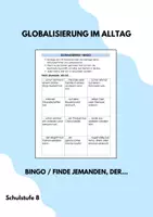 Vorschau - Spiele - Globalisierung BINGO / Finde jemanden, der - Deckblatt