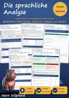 Vorschau - Arbeitsblätter - Sachtextanalyse: Sprachliche Mittel und ihre Wirkung (Deutsch, Oberstufe) - Deckblatt