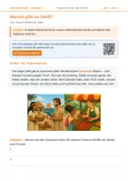 Vorschau - Arbeitsblätter - Warum gibt es Geld? – Funktionen des Geldes – AB 4 - Deckblatt