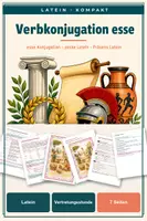 Vorschau - Stundenentwürfe - Vertretungsstunde Latein Klasse 5-6 - Verbkonjugation esse - Deckblatt