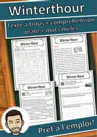 Aperçu - Inclusion - Winterthour – Fiche : texte à trous, compréhension orale et mots mêlés - Page de couverture