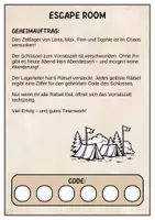 Vorschau - Arbeitsblätter - Escape Room Mathe Klasse 4 - Das Zeltlager - Seite 2