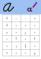 Aperçu - Feuilles d'exercices - Cherche et trouve la lettre - Cursive - Page de couverture