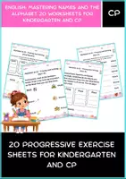 Aperçu - Apprentissages en autonomie - English: Mastering Nouns & The Alphabet | 20 Worksheets | Kindergarten & CP - Page de couverture
