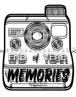 Aperçu - Matériel pour travaux manuels / dessin - and of year memory book - camera souvenir pliable (ressource en englais) - Page 1
