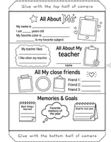 Aperçu - Matériel pour travaux manuels / dessin - and of year memory book - camera souvenir pliable (ressource en englais) - Page 2