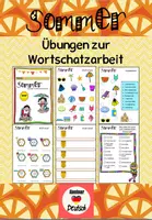 Vorschau - Arbeitsblätter - Sommer: Übungen zur Wortschatzarbeit - Deckblatt