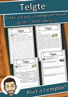 Aperçu - Inclusion - Telgte – Fiche : texte à trous, compréhension orale et mots mêlés - Page de couverture